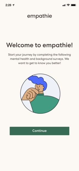 Empathie (iOS) – screenshot 1