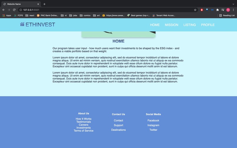 Capital for Good: EthInvest – screenshot 2