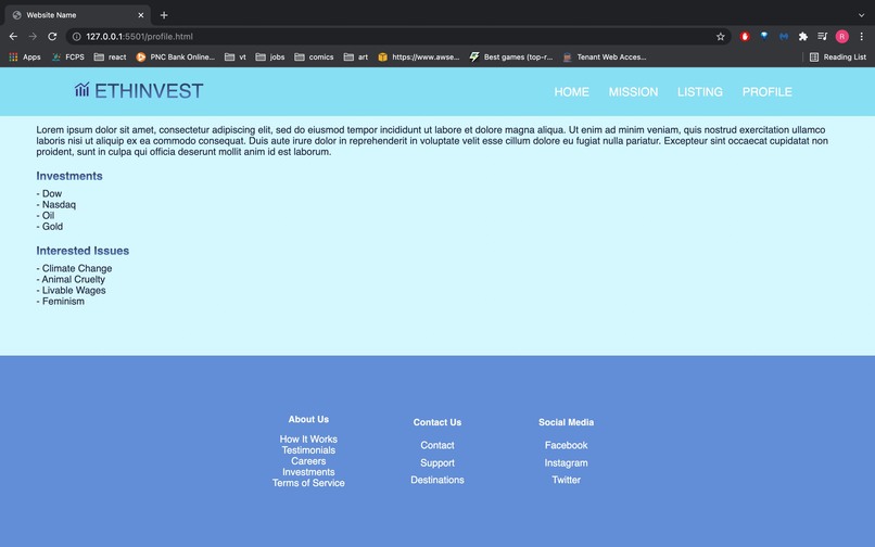 Capital for Good: EthInvest – screenshot 4