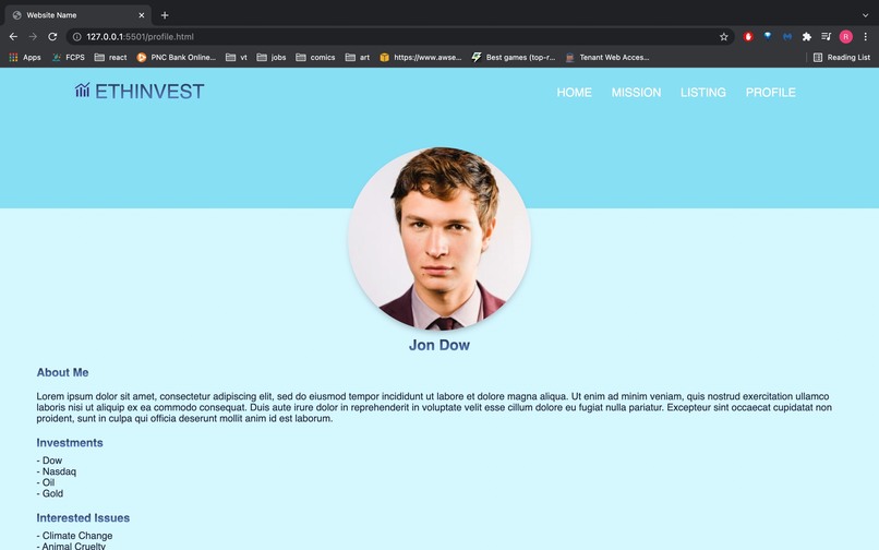 Capital for Good: EthInvest – screenshot 6