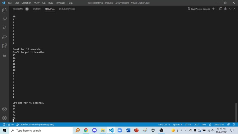Exercise Interval Timer – screenshot 3