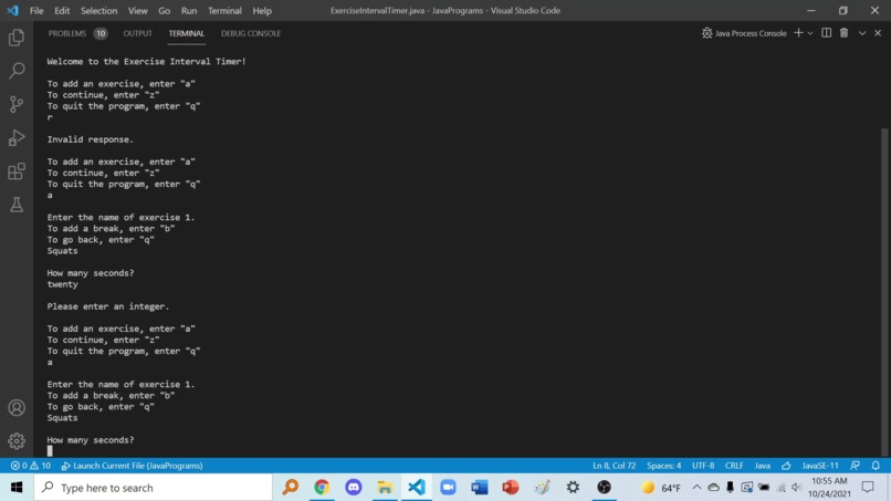 Exercise Interval Timer – screenshot 5