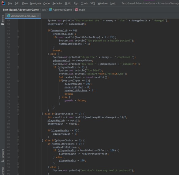 Text-Based Dungeon Adventure – screenshot 2