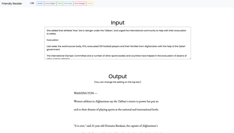 Friendly Reader – screenshot 1