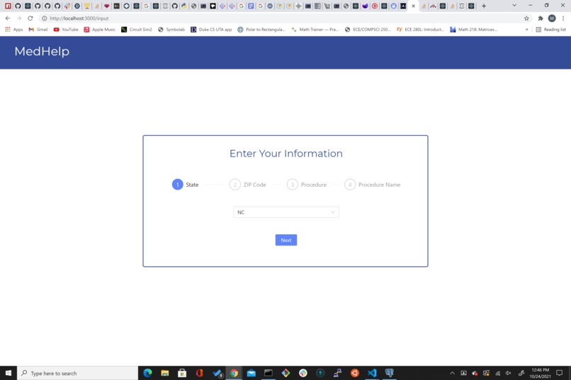 MedHelp | hackduke21 – screenshot 2