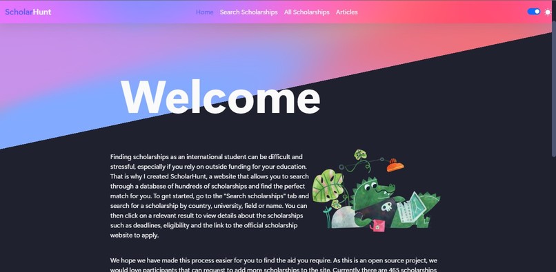 ScholarHunt – screenshot 1