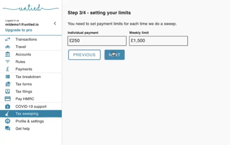 untied - tax in real time – screenshot 3