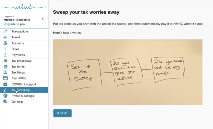 untied - tax in real time – screenshot 1