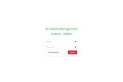 schedule Management System – screenshot 1