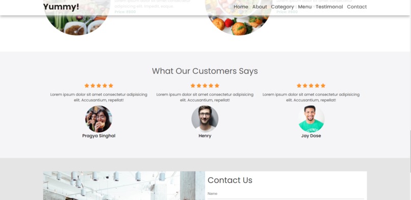 Food Website - Front end  – screenshot 4