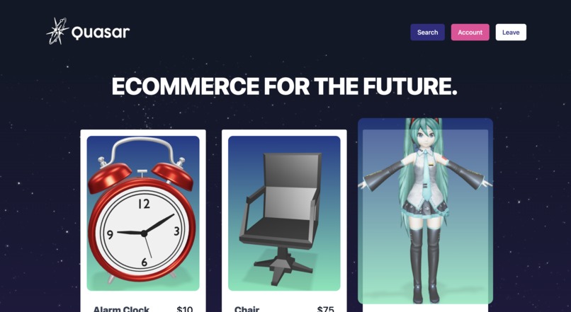 Quasar - eCommerce for the future – screenshot 1