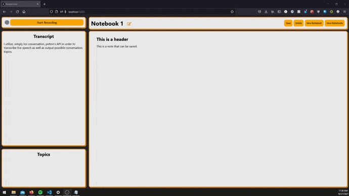 Noted Echo – screenshot 1