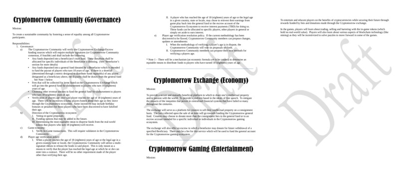 Cryptomorrow – screenshot 1