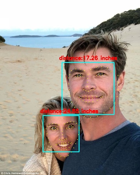 Face Distance Calculation – screenshot 1