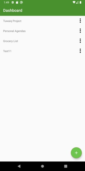 ToDo List Application – screenshot 1