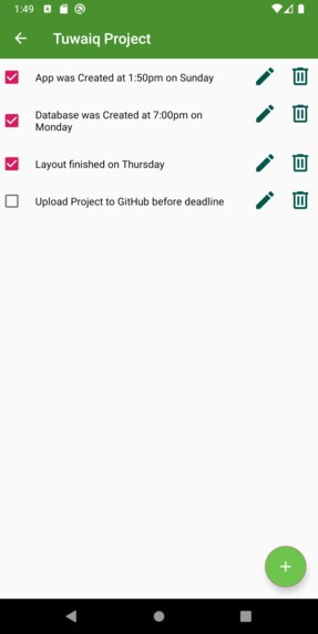 ToDo List Application – screenshot 2