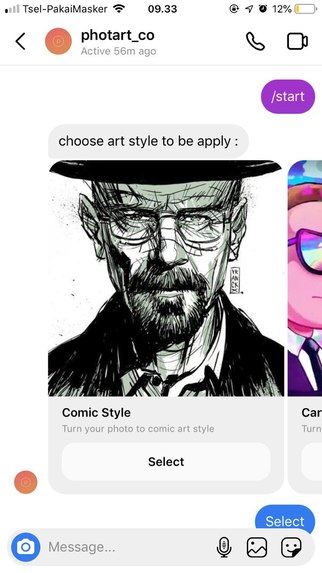 Photart - Turn your photo to artwork on Instagram DM – screenshot 1