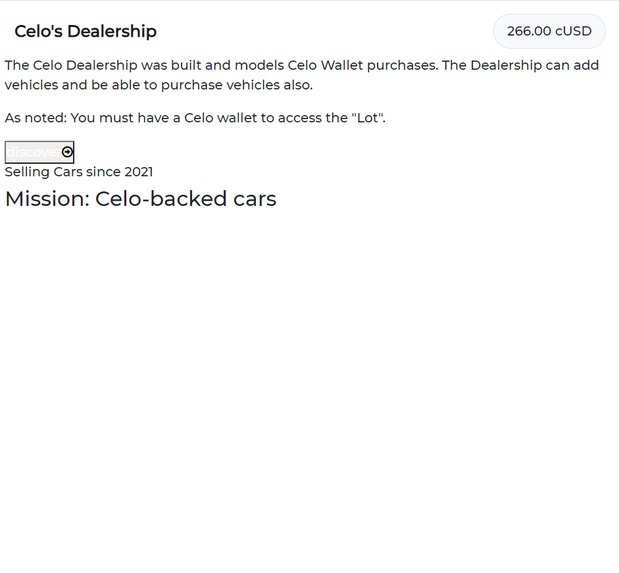 Celo's Car Dealership – screenshot 2