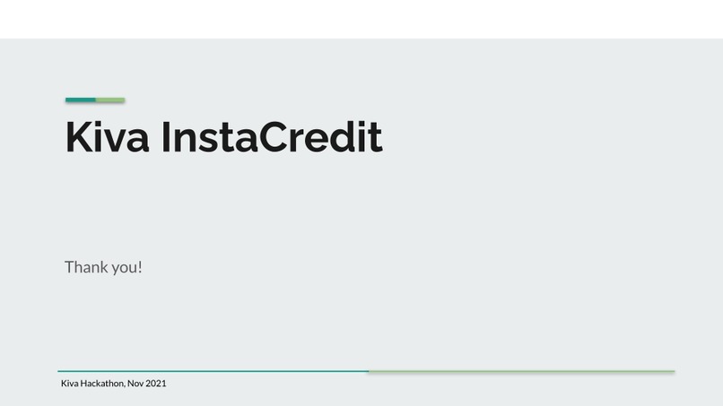 Kiva InstaCredit – screenshot 1