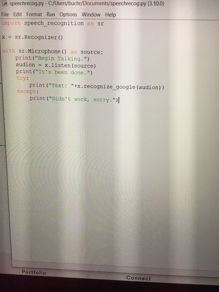 Simple Speech to Text with Python – screenshot 2