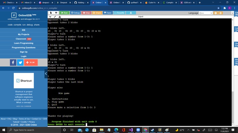 Nim – screenshot 3