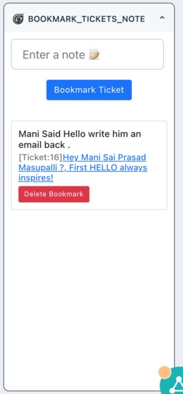 Bookmark tickets with personal notes – screenshot 2