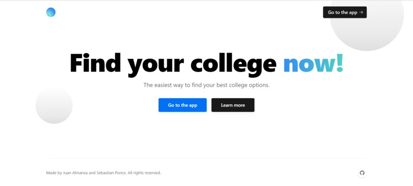 FindCollege – screenshot 1