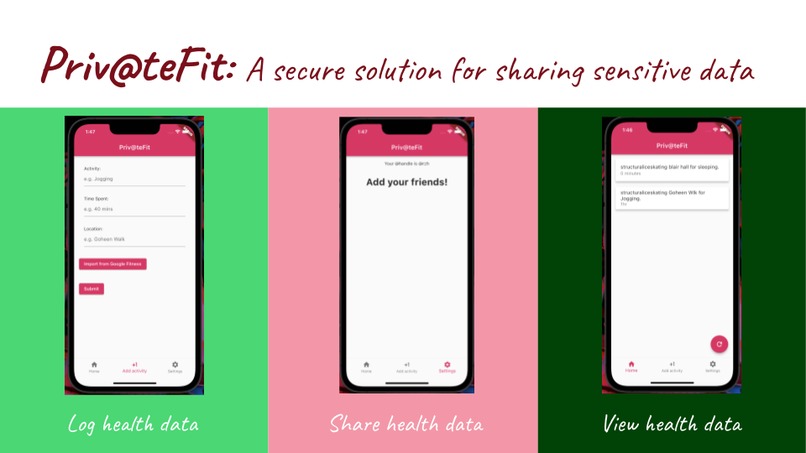 Priv@teFit – screenshot 2