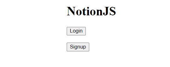 NotionJS – screenshot 1