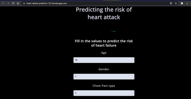 Heart Attack Predictor  – screenshot 2