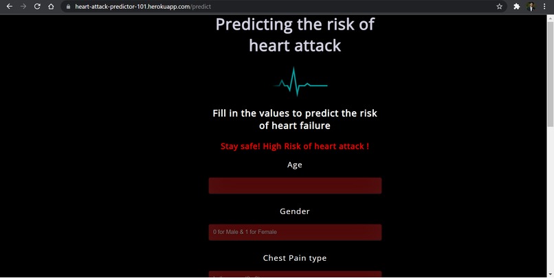 Heart Attack Predictor  – screenshot 3