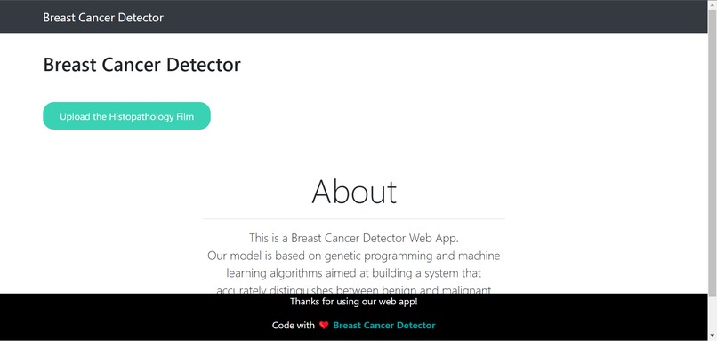 Breast Cancer Detector App – screenshot 3