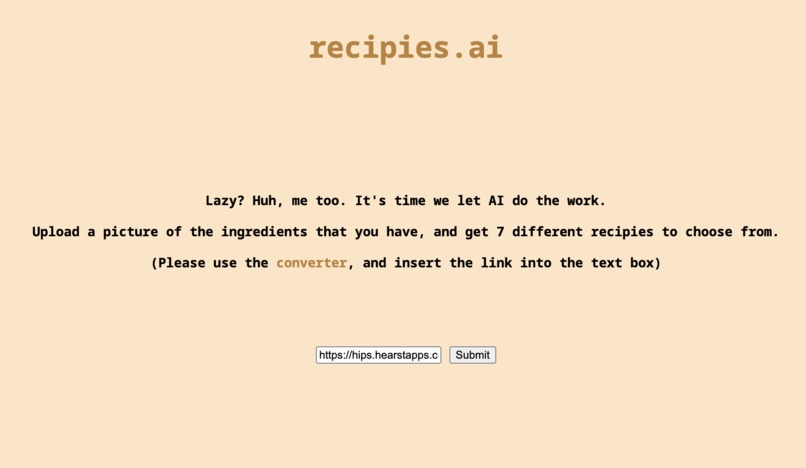 recipies.ai – screenshot 1