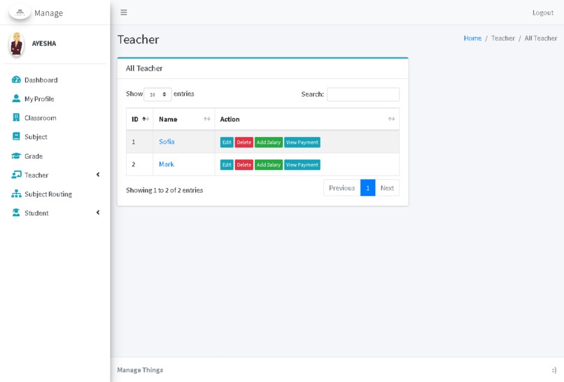 Student Management System – screenshot 11