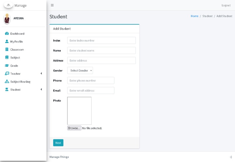Student Management System – screenshot 12