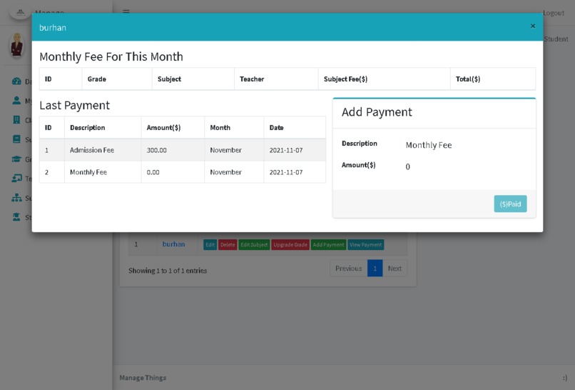 Student Management System – screenshot 14