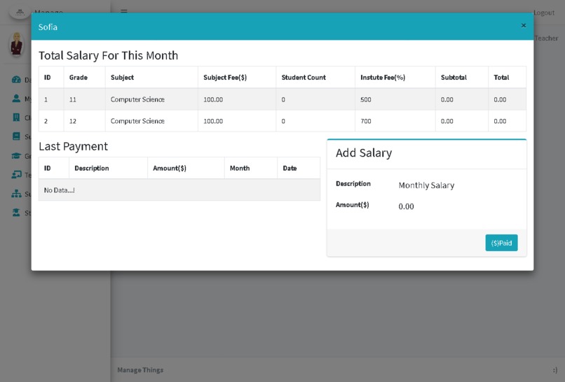 Student Management System – screenshot 16