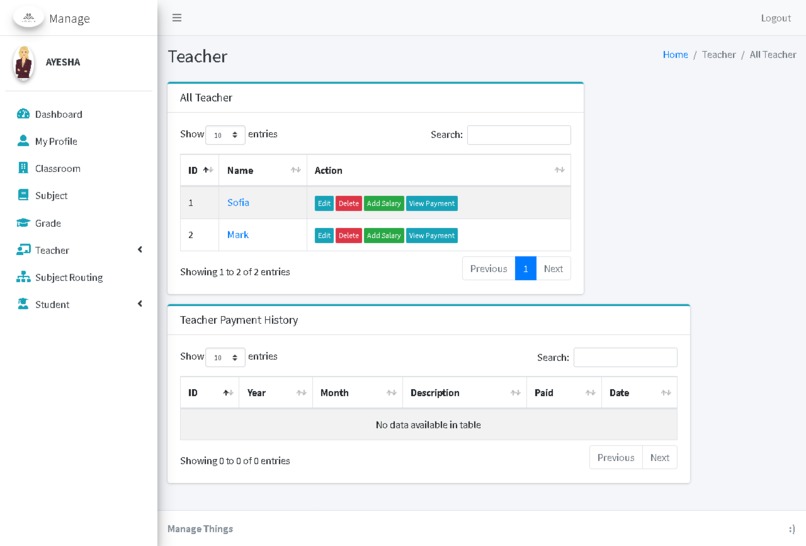 Student Management System – screenshot 17