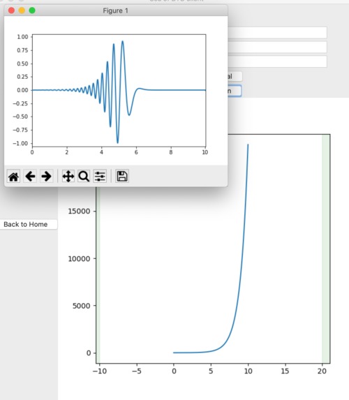 Crank-Nicholson, 1D Particle, User Defined Potential – screenshot 2