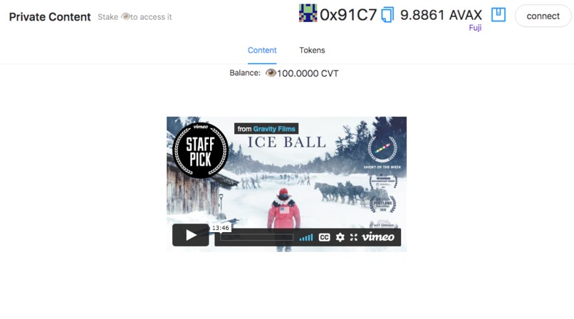 Token Protected Content – screenshot 2