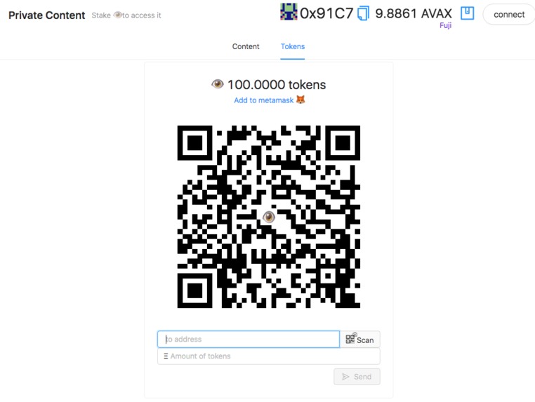 Token Protected Content – screenshot 3
