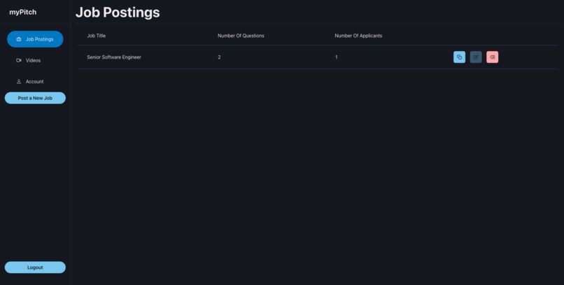 myPitch – screenshot 2