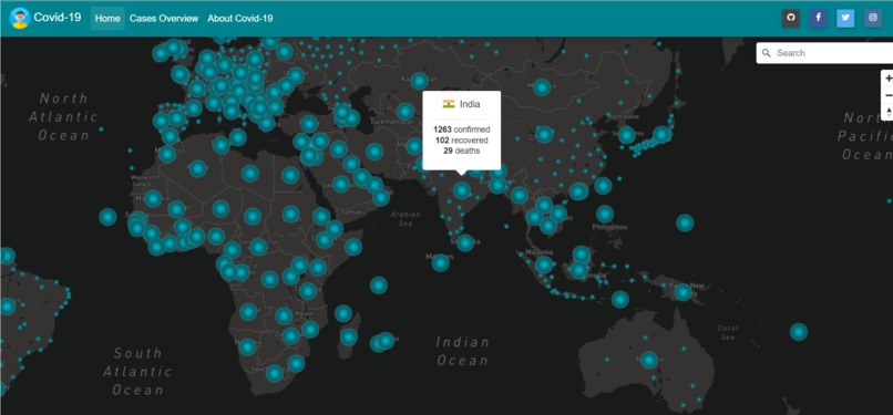 Covid-19 Tracker – screenshot 1