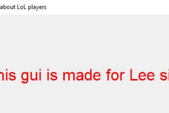 Lee Sin learning about LoL players