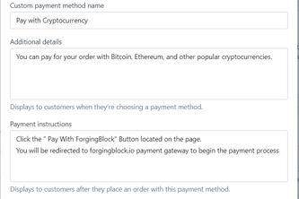 Shopify Crypto Payment Gateway 