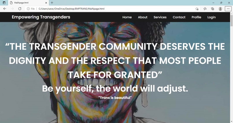 Empowering Transgenders – screenshot 3