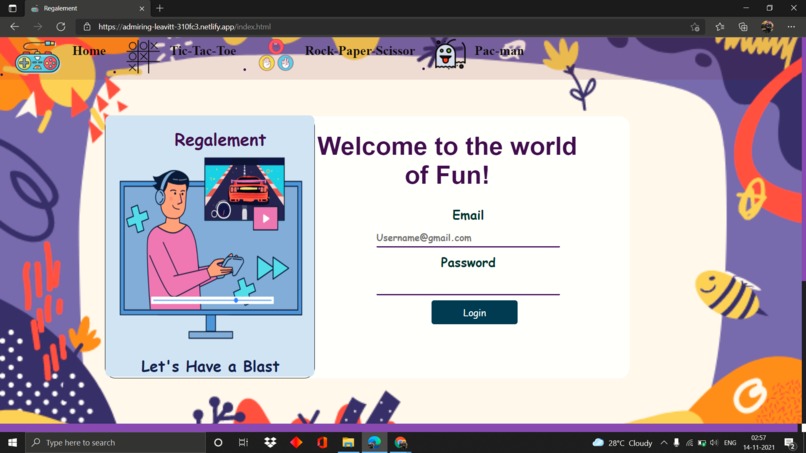 Regalement – screenshot 1
