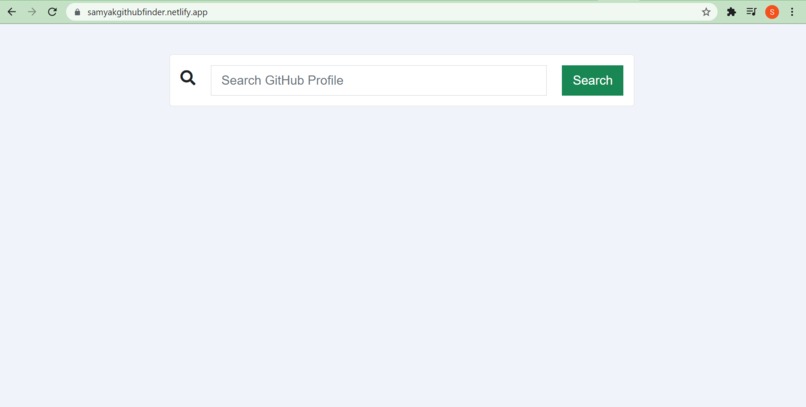 Github Profile Finder – screenshot 2