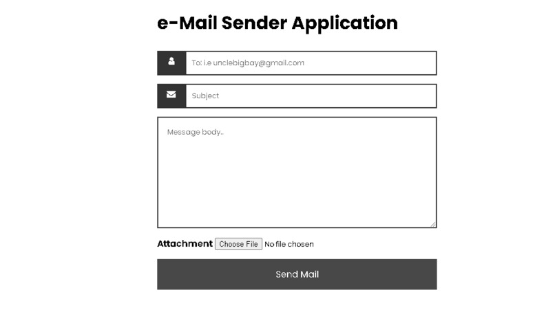 EmailSender – screenshot 1