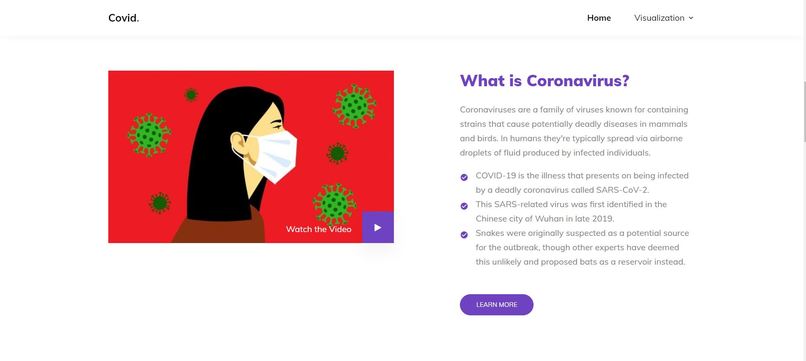 Covid Visualization – screenshot 3